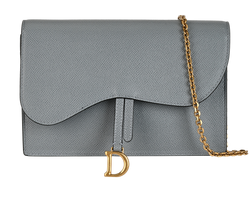 Saddle Chain Crossbody, Leather, Grey, 05-RU-0282, DB, RCT, 3*
